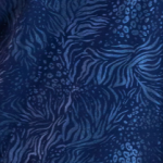 Animal Skin Foil Print Indigo