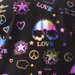 Positive Vibes Foil Print Black