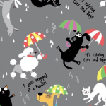 Kitty Poodle Storm Print